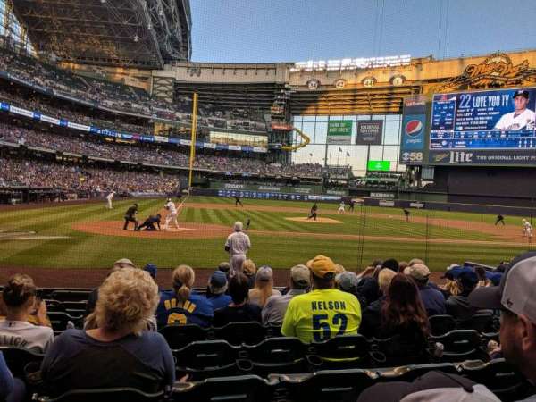 American Family Field, section: 115, row: 9, seat: 5