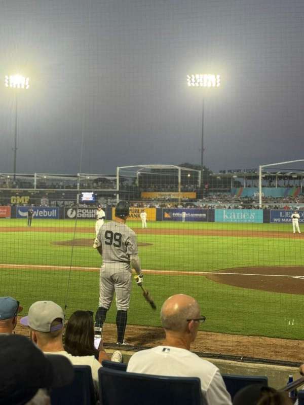 George M. Steinbrenner Field, section: 114, row: CC, seat: 3