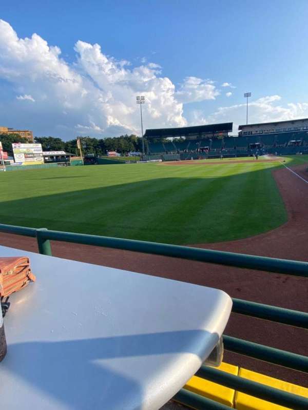 Innovative Field, section: Left Field Terrace, row: Table 1, seat: 1