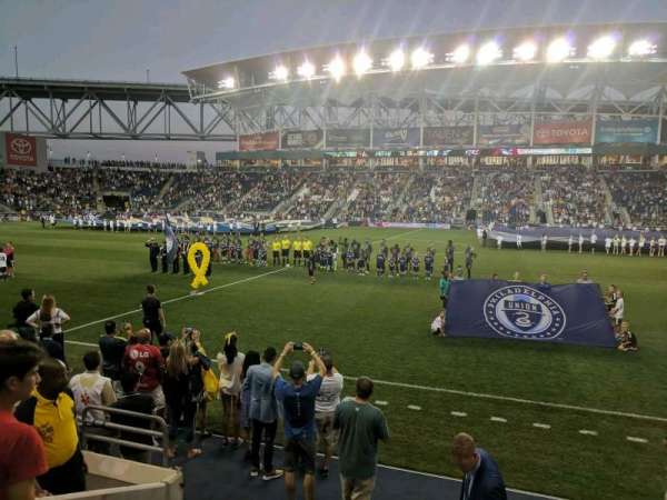 Subaru Park, section: 106, row: E, seat: 10