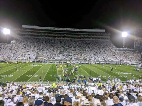 Beaver Stadium, section: WF, row: 18, seat: 17