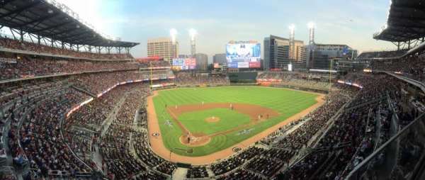 Truist Park, section: 324, row: 1, seat: 21