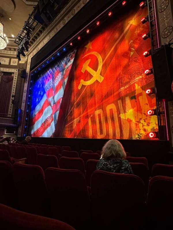 Imperial Theatre, section: Orchestra R, row: D, seat: 10
