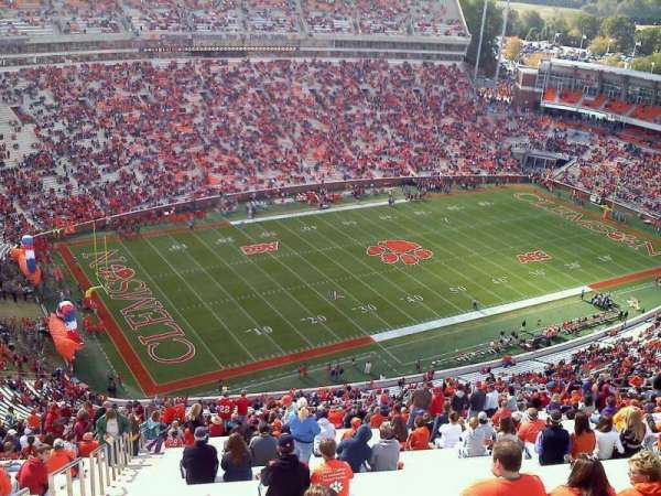 Memorial Stadium, Clemson, section: TDL