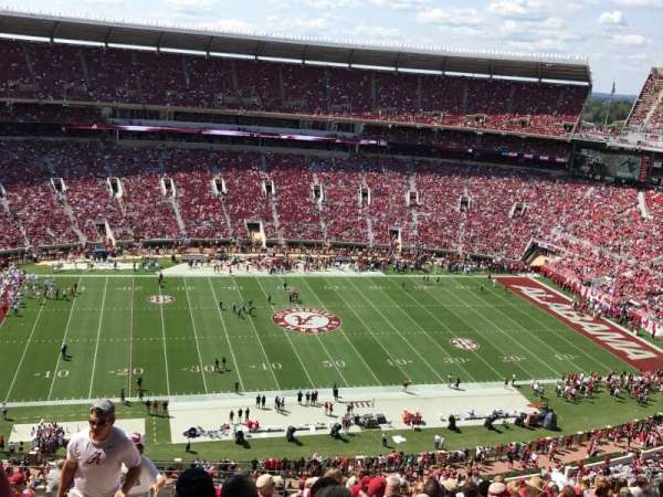 Bryant-Denny Stadium, section: U4-GG, row: 23, seat: 28