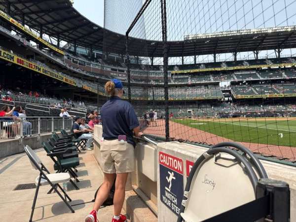 Truist Park, section: 11, row: 1, seat: 6