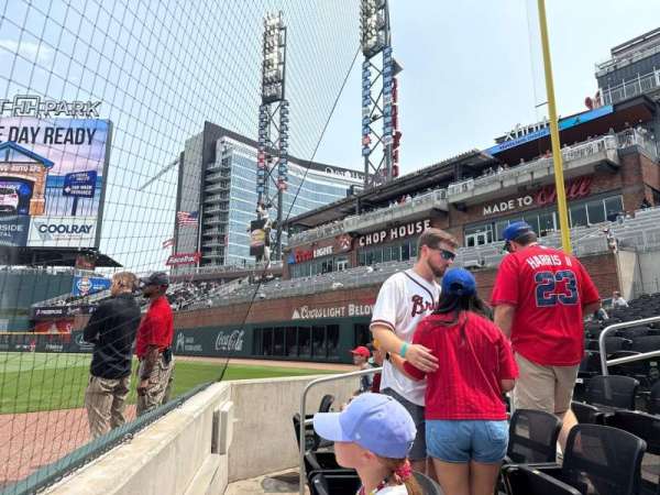 Truist Park, section: 11, row: 1, seat: 6