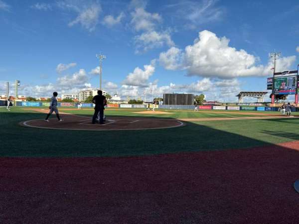 Blue Wahoos Stadium, section: 102, row: A, seat: C7