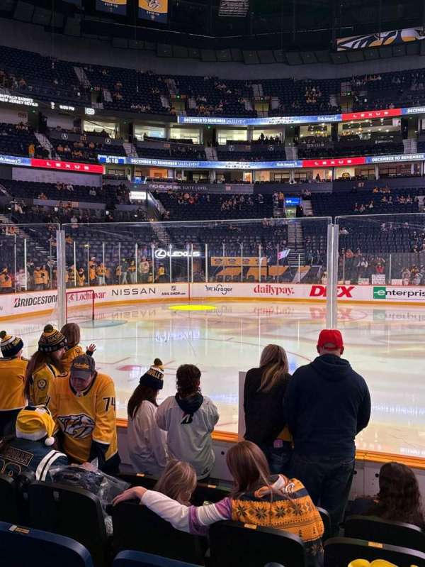 Bridgestone Arena, section: 104, row: EE, seat: 6