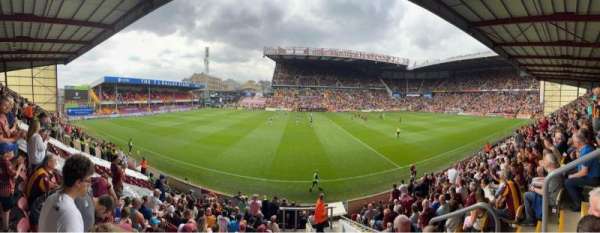Valley Parade, section: East E, row: N, seat: 116