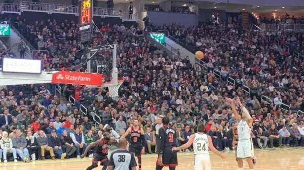Fiserv Forum, section: 119, row: 4, seat: 6