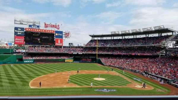 Nationals Park, section: 208, row: A, seat: 7