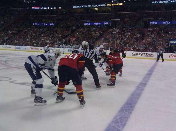 Amerant Bank Arena, section: 117, row: 1, seat: 7 and 8