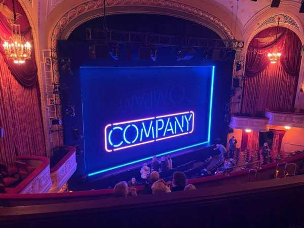 Bernard B. Jacobs Theatre, section: Mezzanine R, row: E, seat: 23