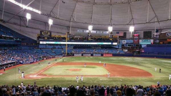Tropicana Field, section: Club 114, row: RR, seat: 4