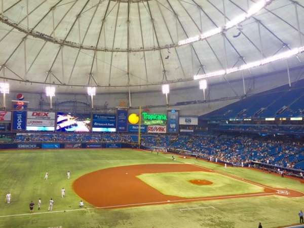 Tropicana Field, section: 215, row: B, seat: 24
