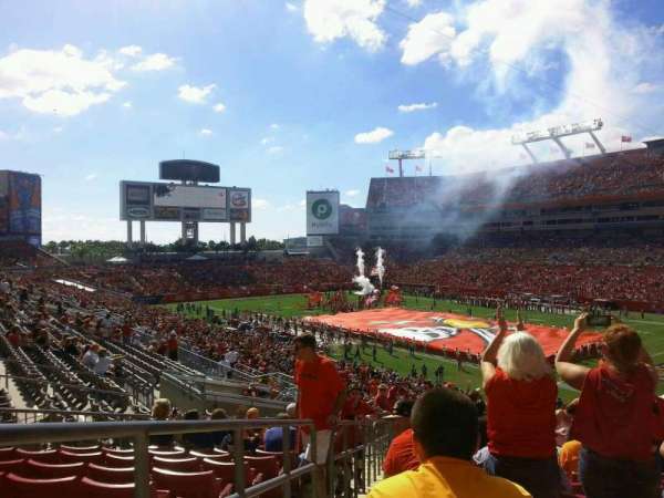 Raymond James Stadium, section: 243, row: T, seat: 1