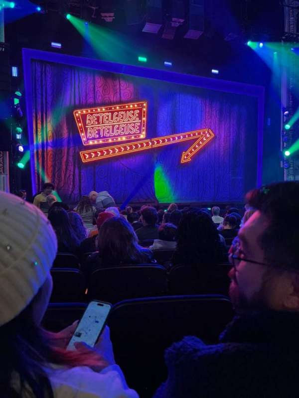Palace Theatre, Broadway, section: Orchestra L, row: M, seat: 115