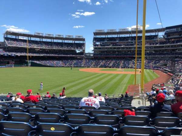Nationals Park, section: 106, row: V, seat: 10