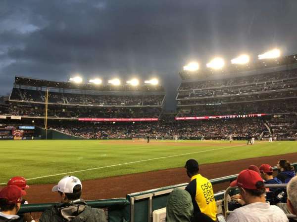 Nationals Park, section: 110, row: D, seat: 5