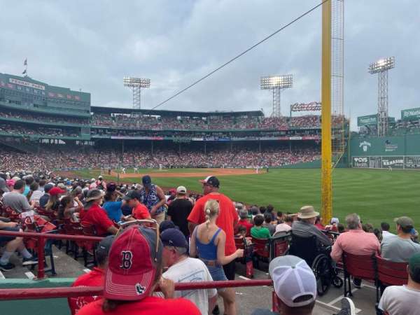 Fenway Park, section: Right Field Box 93, row: HH, seat: 15