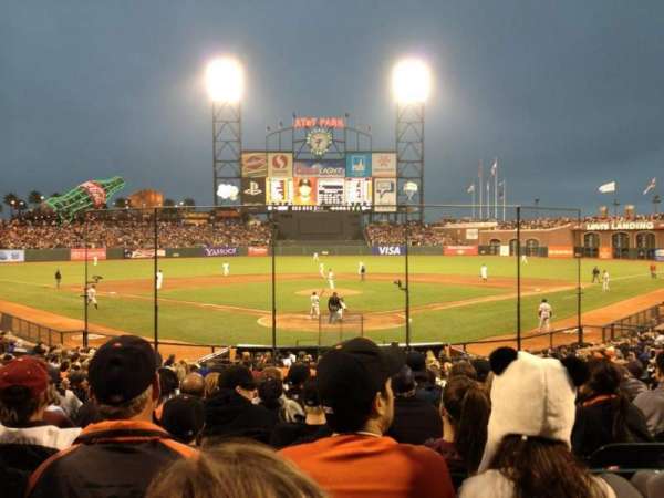 Oracle Park, section: 116, row: 23, seat: 1