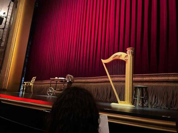 St. James Theatre, section: Orchestra R, row: A, seat: 4