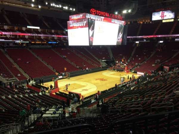 Toyota Center, section: 124, seat: 15