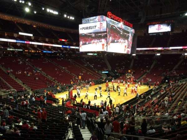 Toyota Center, section: 112, row: 22, seat: 3