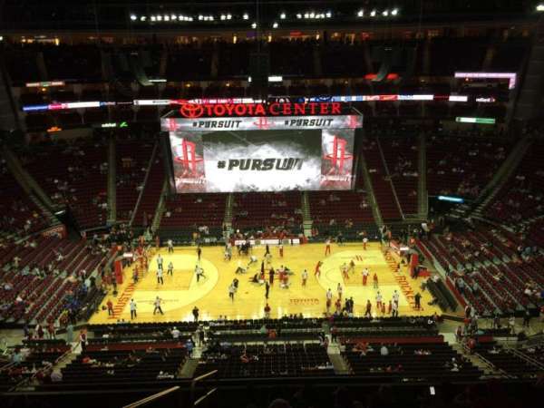 Toyota Center, section: 409, row: 9, seat: 16