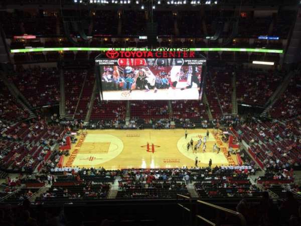 Toyota Center, section: 427, row: 9, seat: 1