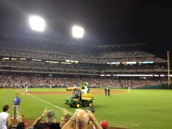 Citizens Bank Park, section: 109, row: 8, seat: 12