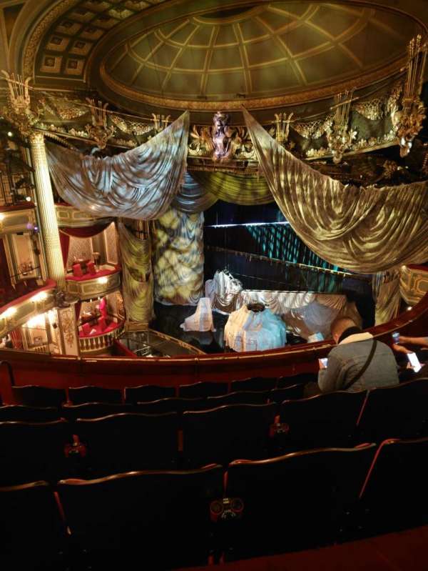 His Majesty's Theatre, London, section: Grand Circle, row: F, seat: 5