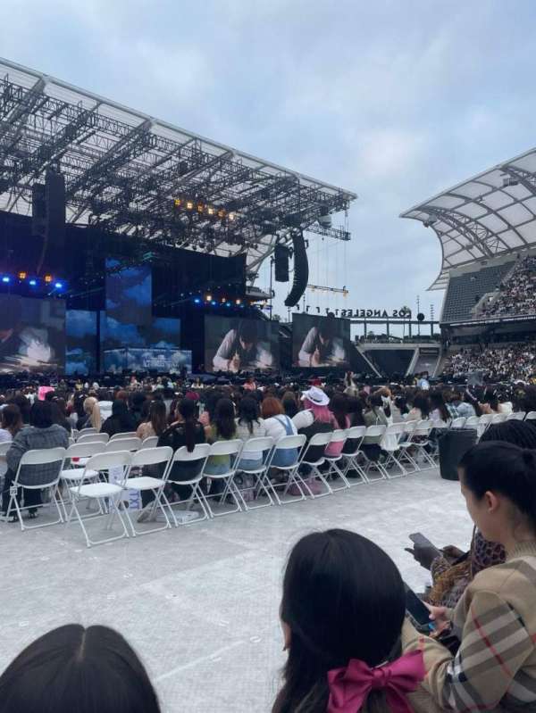 BMO Stadium, section: Floor B5, row: 2, seat: 10