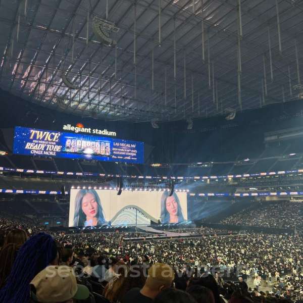Allegiant Stadium, section: 107, row: 28, seat: 1