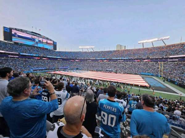 Bank of America Stadium, section: 341, row: 7, seat: 1