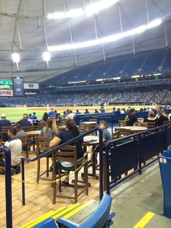 Tropicana Field, section: 131, row: H, seat: 10