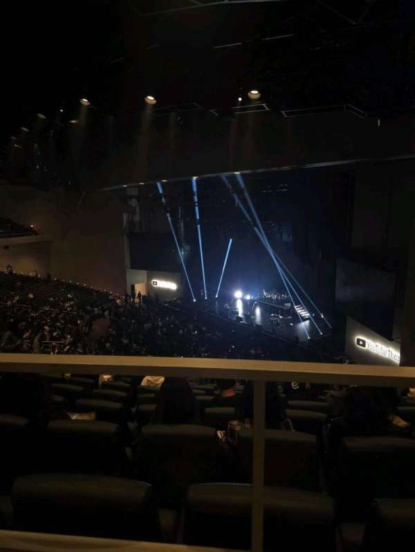 YouTube Theater, section: 206, row: H, seat: 20