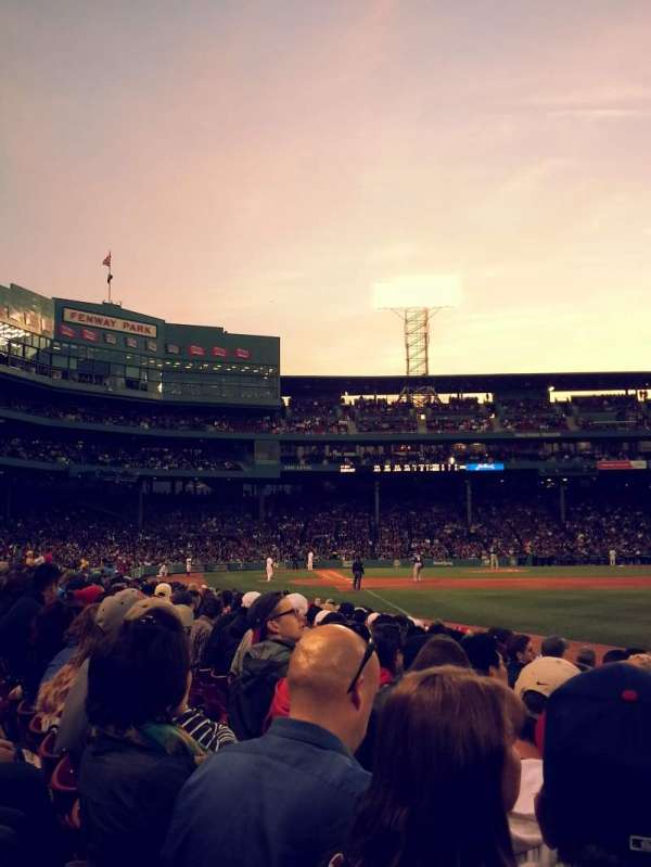 Fenway Park, section: Right Field Box 6, row: J, seat: 5