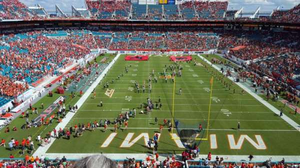 Hard Rock Stadium, section: 305, row: 2, seat: 4