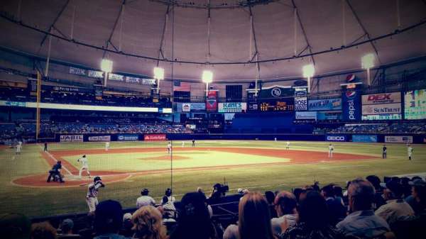 Tropicana Field, section: 108, row: R, seat: 4