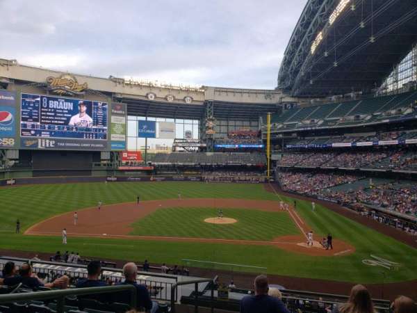 American Family Field, section: 222, row: 7, seat: 18