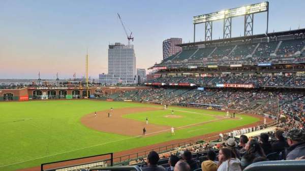 Oracle Park, section: 228, row: E, seat: 1