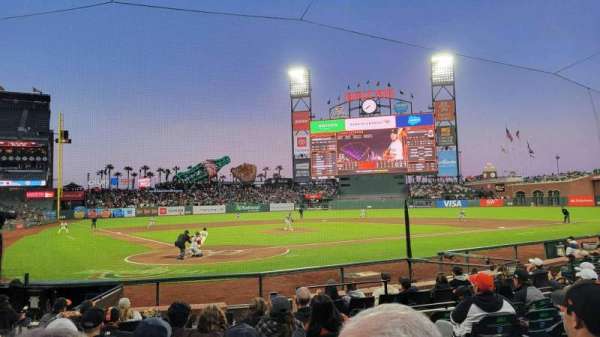 Oracle Park, section: 113, row: G, seat: 4