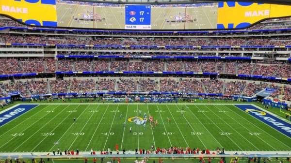 SoFi Stadium, section: 5W-9, row: BR1, seat: 1