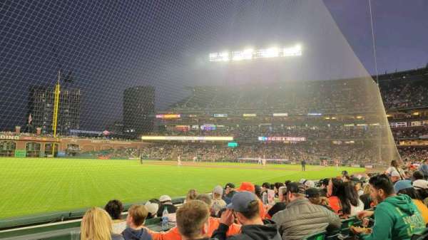 Oracle Park, section: 131, row: 4, seat: 1