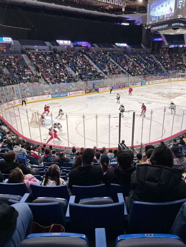 PeoplesBank Arena, section: 107, row: S