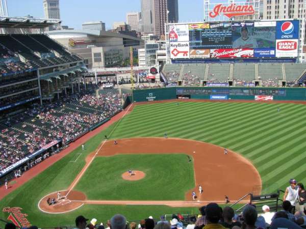 Progressive Field, section: 546, row: M, seat: 19
