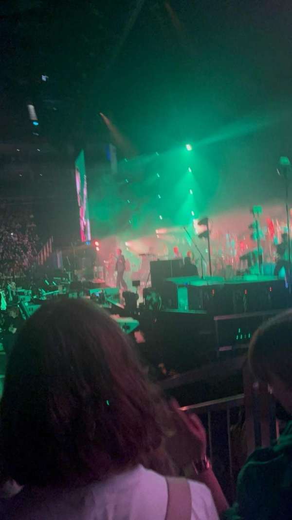 The O2, London, section: 112, row: G, seat: 391