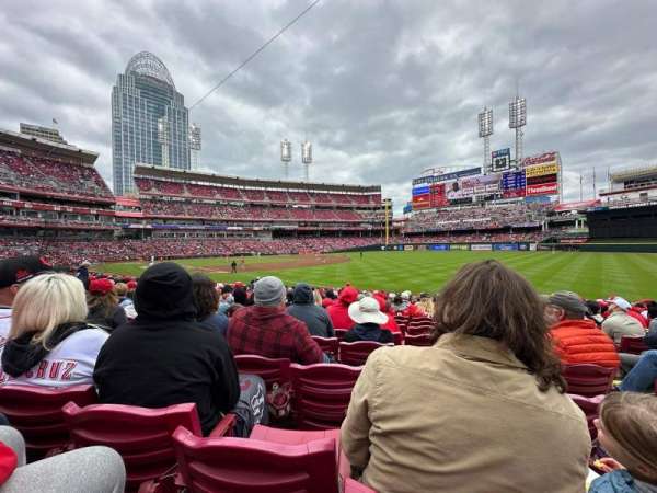 Great American Ball Park, section: 135, row: S, seat: 3